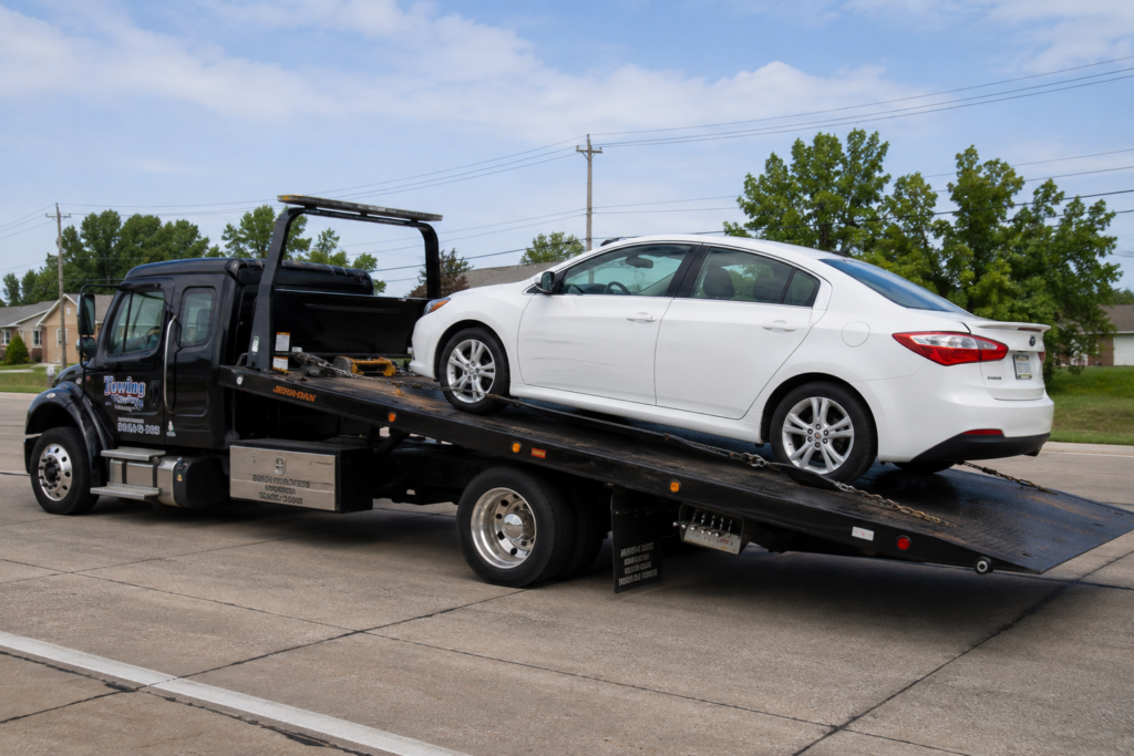 A towing company doing flatbed towing company in Wentzville.