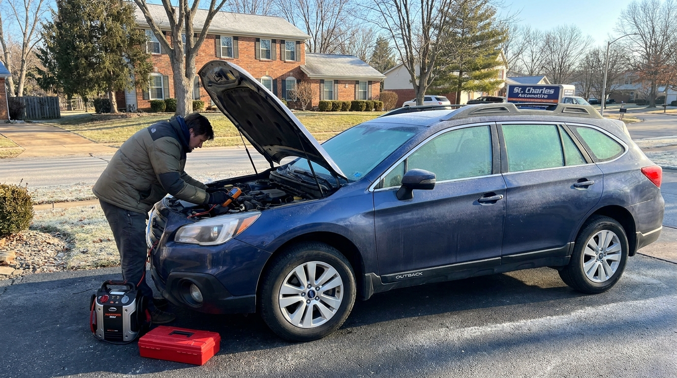 Get your car ready for winter by checking the battery in St. Charles, MO